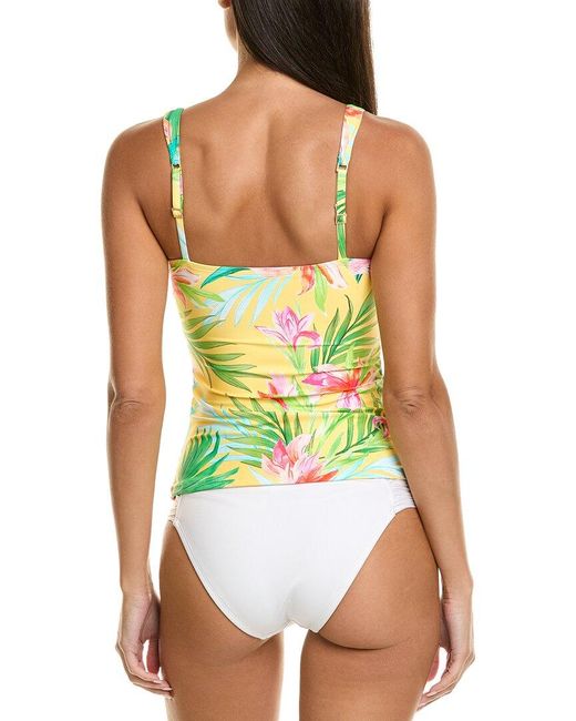 La Blanca Green Calypso Tankini Top