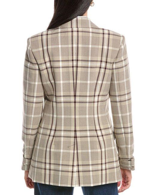 Jonathan Simkhai Gray Lillie Wool-Blend Blazer