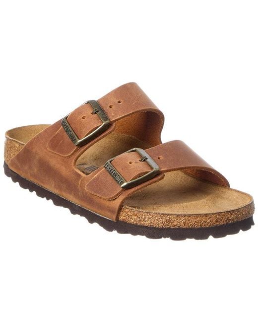 Birkenstock Brown Arizona Bs Narrow Leather Sandal