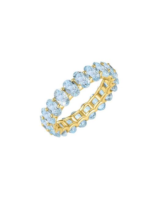 Kai Fine Jewelry Blue 14K 4.50 Ct. Tw. Aquamarine Eternity Ring