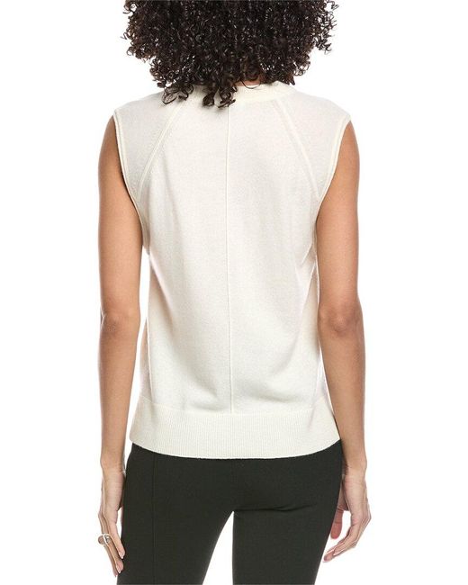 Jonathan Simkhai White Hanson Cashmere Vest