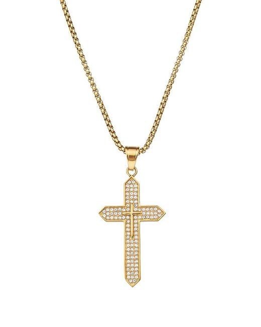 Eye Candy LA Metallic The Bold Collection Titanium Cz Jude Necklace