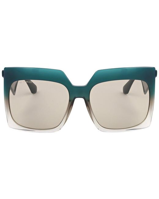 Etro Blue 60Mm Sunglasses