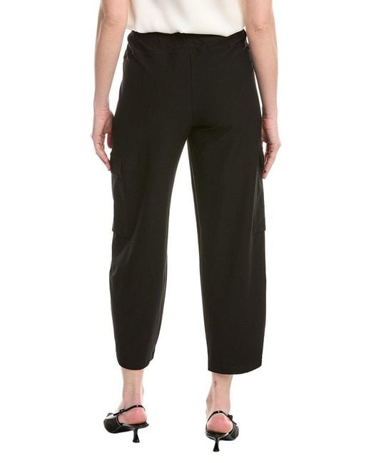 Eileen Fisher Black Stretch Cargo Pant