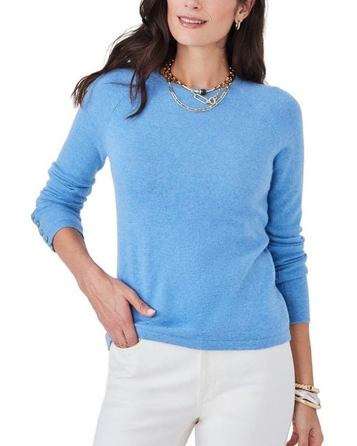 J.McLaughlin Blue Jamey Cashmere Sweater