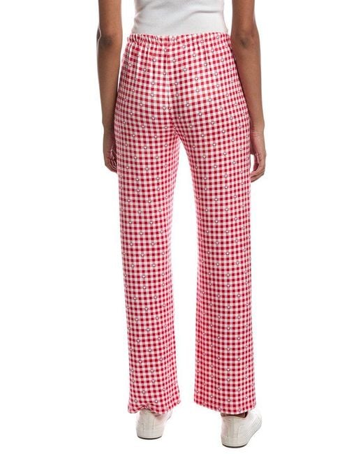 Z Supply Red So Sweet Gingham Pant