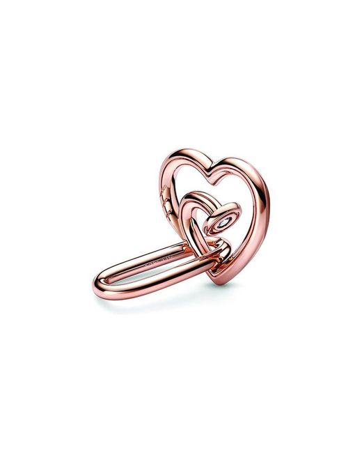 Pandora Pink Me 14k Rose Gold Plated Cz Nailed Heart Charm
