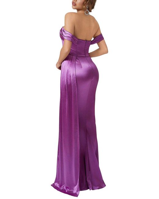 Amanda Royal Purple Maxi Dress