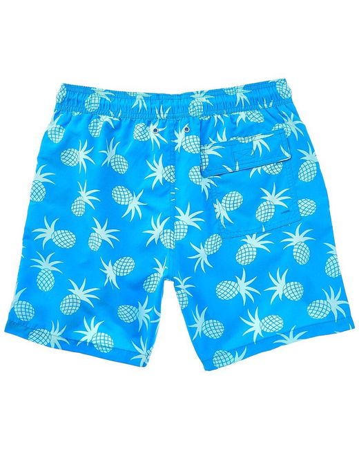 Tom & Teddy Blue Pineapples Swim Short for men