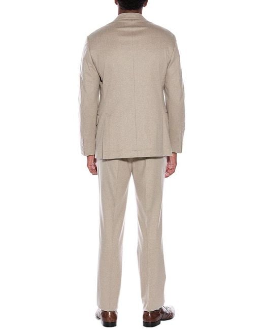 Brunello Cucinelli Natural 2Pc Wool Suit for men