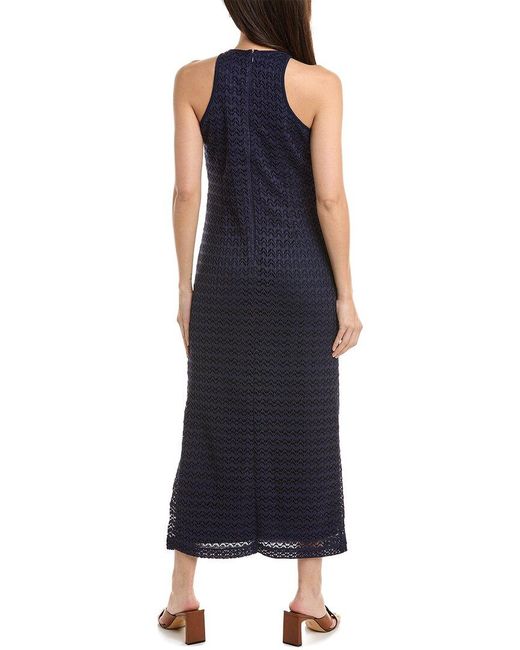 Julia Jordan Blue Lace Knit Maxi Dress