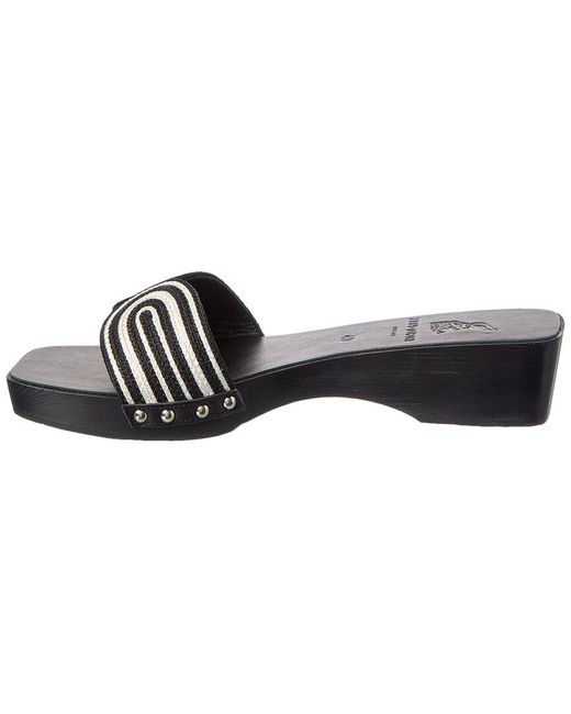 Ancient Greek Sandals Black The Harness Clog