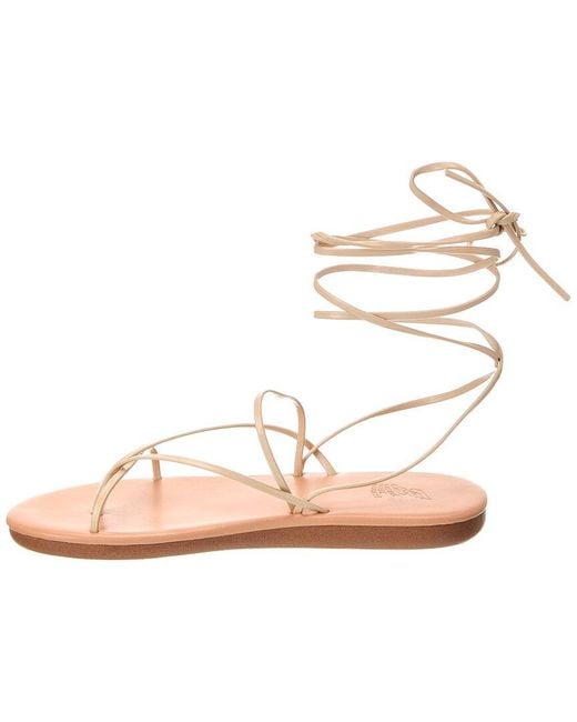 Ancient Greek Sandals Pink String Flip Flop Leather Sandal