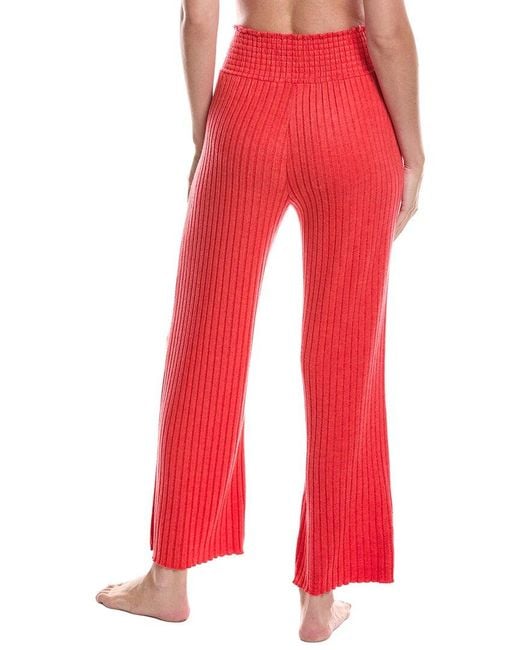 Z Supply Red Dawn Smocked Rib Pant
