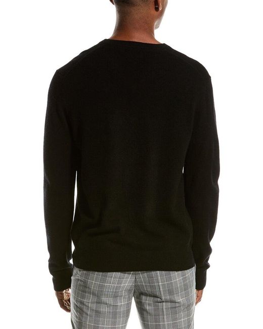 Magaschoni Black Tipped Cashmere Sweater for men