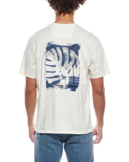 Tommy Bahama White Monstera Blues Lux T-Shirt for men