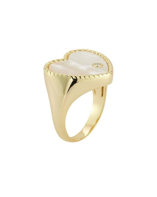 Glaze Jewelry White 14K Over Cz Ring