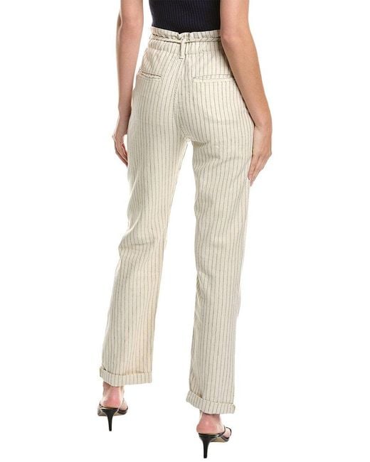 Rag & Bone Natural Paperbag Straight Pant