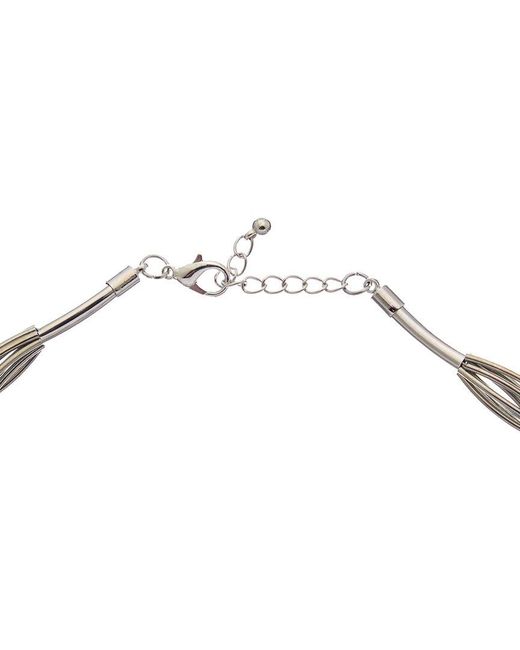 Juvell Metallic 18k Plated Flexible Spaghetti Necklace