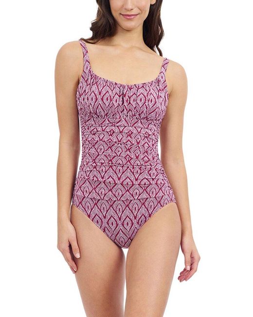 Gottex Purple Plume One-Piece
