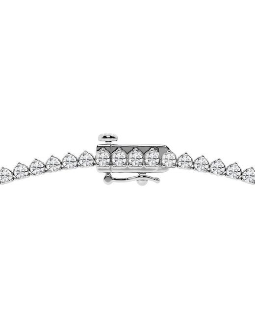 Lab Grown Diamonds Metallic 14K 5.00 Ct. Tw. Lab-Grown Diamond Tennis Necklace