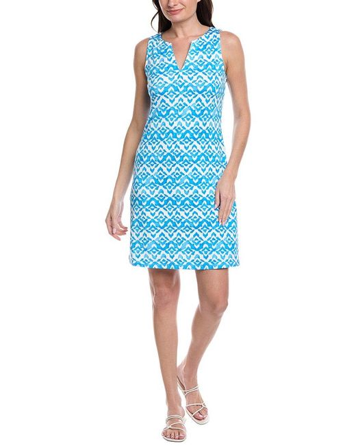 Tommy Bahama Blue Darcy Coastal Tiles Dress