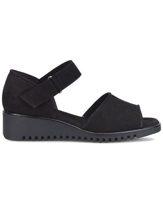 Comfortiva Black Daniella Leather Sandal
