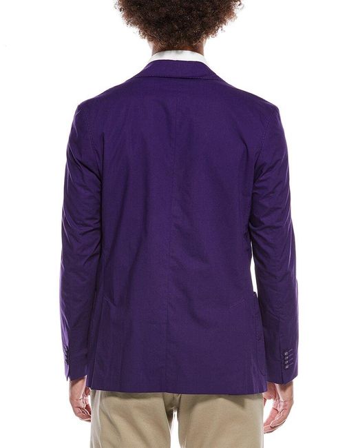 Officine Generale Blue Officine Generale Arthus Poplin Jacket for men