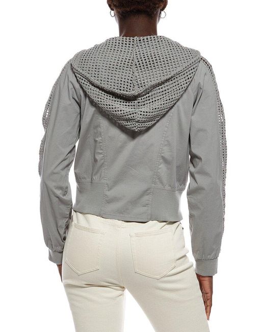 XCVI Gray Gillian Bomber Jacket