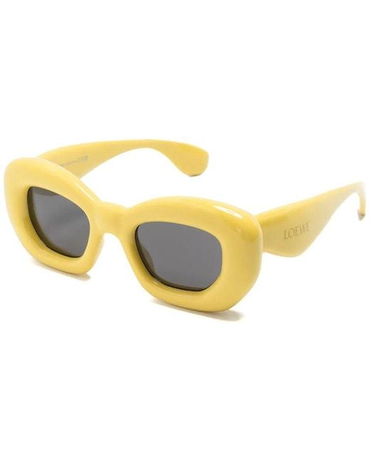 Loewe Yellow Lw40117I 47Mm Sunglasses