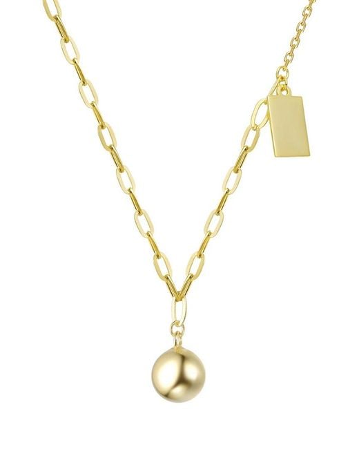 Rachel Glauber Metallic 14K Plated Necklace