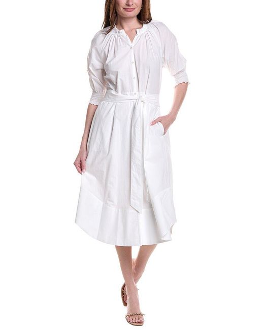 Ramy Brook White Kleo Midi Dress