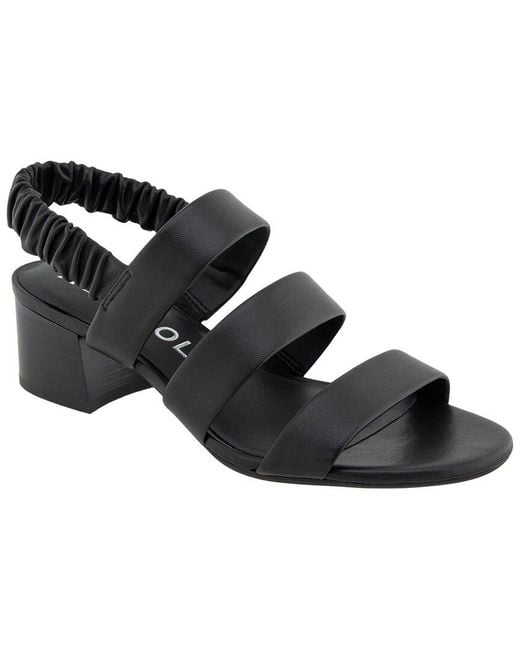 Aerosoles Black Clarissa Leather Heeled Sandal