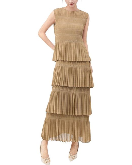 Linda Charm Natural Maxi Dress