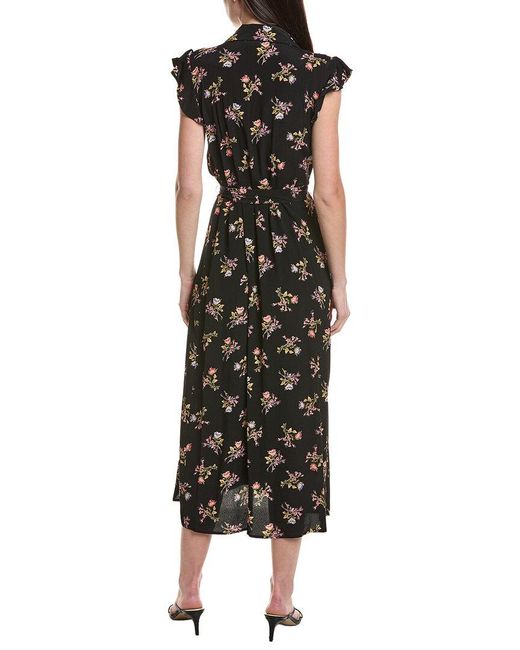 Saltwater Luxe Black Wrap Maxi Dress