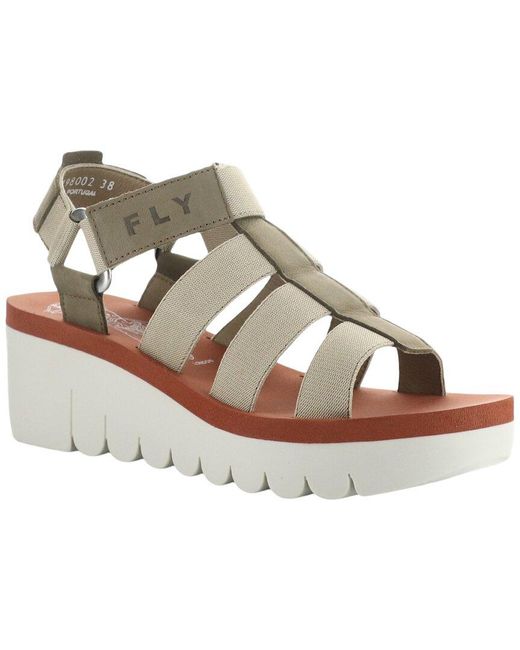Fly London Metallic Yoji Suede Sandal