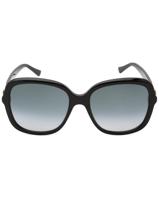 Jimmy Choo Black Sadis 56mm Sunglasses