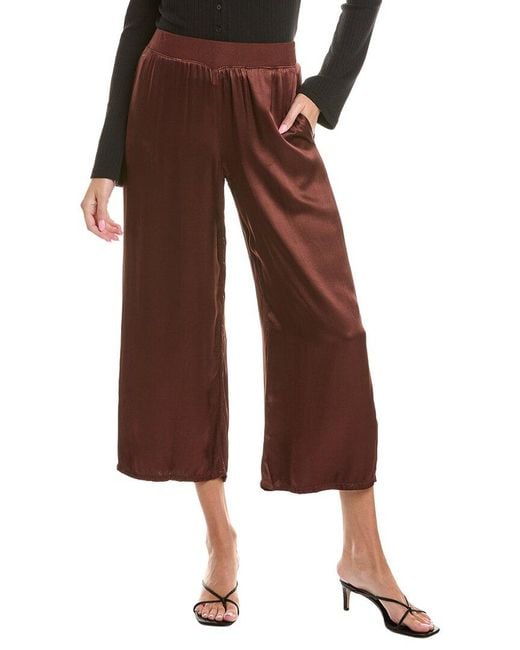 Michael Stars Brown Sacha Cropped Pant
