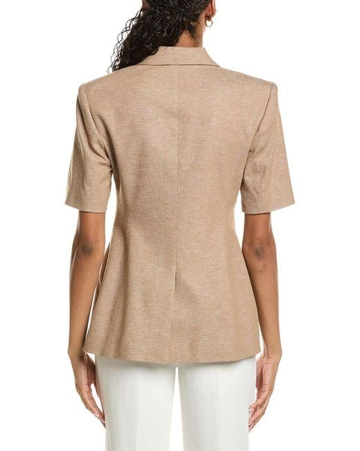 Kenneth Cole Natural Linen-Blend Jacket