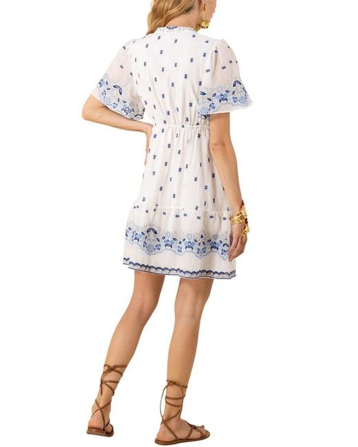 Hale Bob Blue Milan Mini Dress