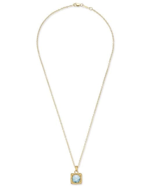 Reiss Metallic 14K 2.50 Ct. Tw. Topaz Necklace