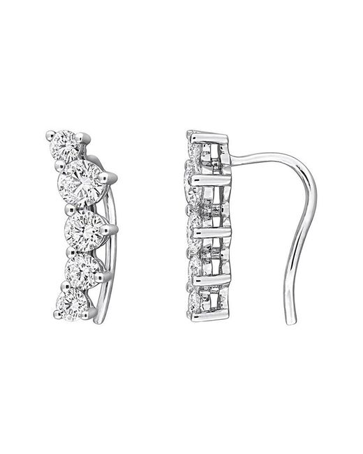 Created Forever White 0.50 Ct. Tw. Lab-Grown Diamond Climber Earrings