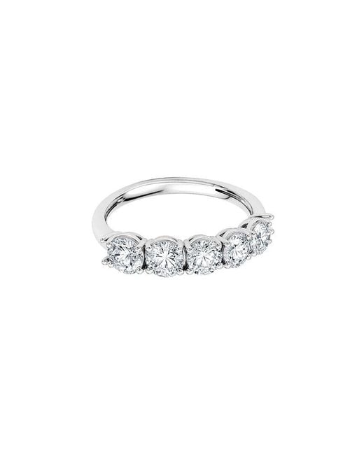 Lab Grown Diamonds White 14K 2.00 Ct. Tw. Lab-Grown Diamond 5 Stone Band Ring