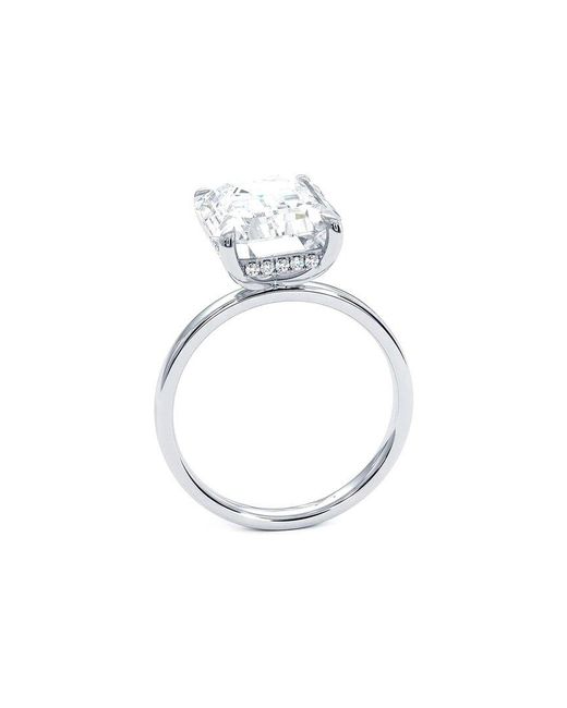 Lab Grown Diamonds White 14K 5.00 Ct. Tw. Lab-Grown Diamond Wire Basket Ring
