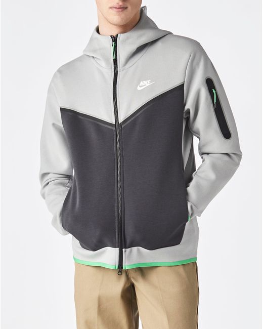 Nike Tech Fleece Full-zip Hoodie in Light Smoke Grey | Anthracite ...