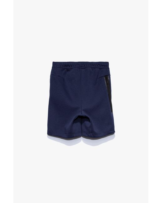 blue tech fleece shorts