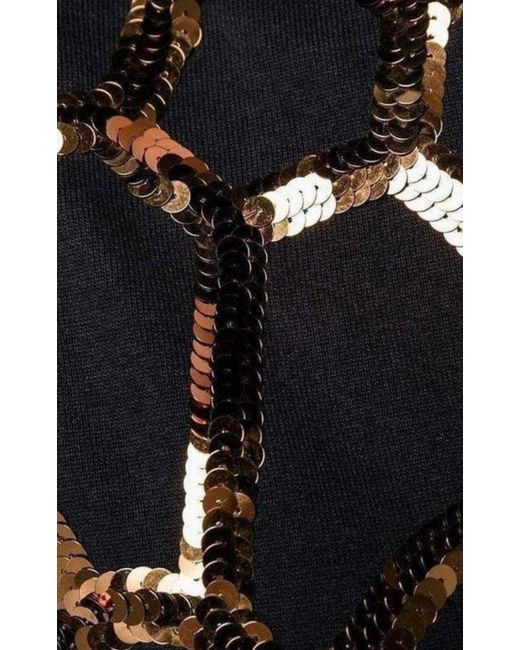 Dries Van Noten Black Hoezee Sequinned Zip-up Jacket
