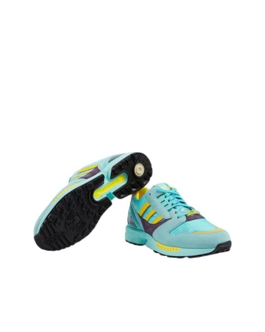 Gucci Blue Adidas Zx 8000 Two Tone Suede Sneakers