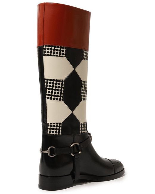 Gucci Brown Zelda Horsebit Harness Boot
