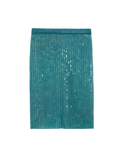Gucci Mohair Silk Skirt With Interlocking G In Green
